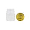 Glasses Jar with Gold Lid 150ml 6.2x6.2x8.4cm