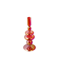 Red Colorful Borosilicate Candle Holder