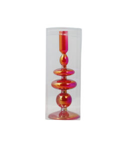 Red Colorful Borosilicate Candle Holder