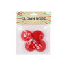 Red Foam Clown Nose 4pc