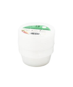Clear PP Plastic Round Food Container 10pc 250ml