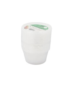 Clear PP Plastic Round Food Container 10pc 350ml