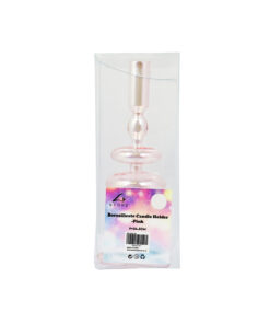 Pink Colorful Borosilicate Candle Holder