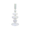 White Colorful Borosilicate Candle Holder