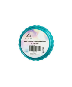 Alternative view of Blue Mini Colored Glass Candle Cup 5.5 x 3.7cm 1pc