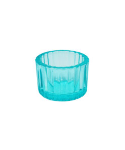 Blue Mini Colored Glass Candle Cup 5.5 x 3.7cm 1pc