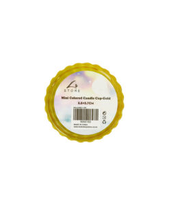 Alternative view of Gold Mini Colored Glass Candle Cup 5.5 x 3.7cm 1pc