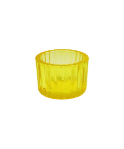 Gold Mini Colored Glass Candle Cup 5.5 x 3.7cm 1pc
