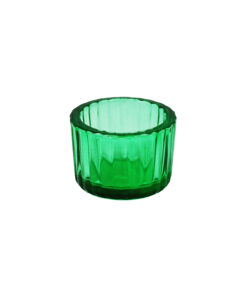 Green Mini Colored Glass Candle Cup 5.5 x 3.7cm 1pc