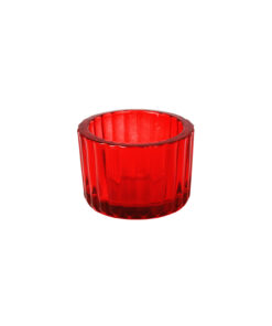 Red Mini Colored Glass Candle Cup 5.5 x 3.7cm 1pc