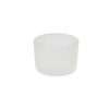 White Mini Colored Glass Candle Cup 5.5 x 3.7cm 1pc