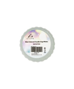 Alternative view of White Mini Colored Glass Candle Cup 5.5 x 3.7cm 1pc