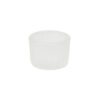 White Mini Colored Glass Candle Cup 5.5 x 3.7cm 1pc