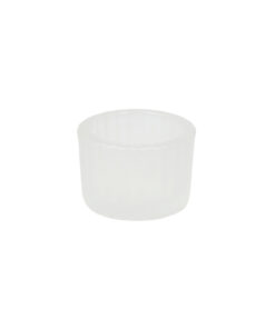 White Mini Colored Glass Candle Cup 5.5 x 3.7cm 1pc