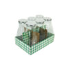 Glass Bottle with Tin Lid 300ml 6pk