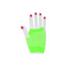 Neon Green Fishnet Short Gloves