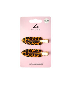 Animal Print Hinge Clip 2pk