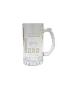 Number 1 Dad Beer Glass Mug