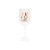 18 Happy Birthday Clear Stem Wine Glass