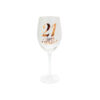 21 Happy Birthday Clear Stem Wine Glass