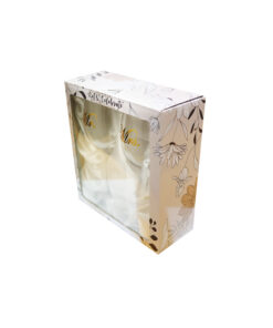 Alternative view of Mr & Mrs Clear Stem Wine Glass Set