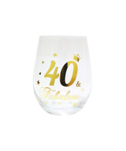 40 Stemless Wine Glass