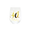 40 Stemless Wine Glass