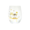 Happy Birthday Stemless Wine Glass
