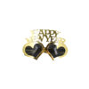 Gold New Year Heart Glasses