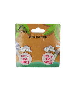 Girls Hat Earrings 4.5 x 3cm