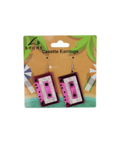 Casette Earrings 7.5 x 3cm