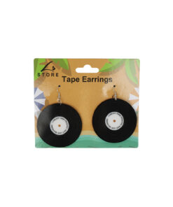 Circle Tape Earrings 8 x 6cm