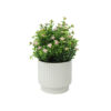 Pink Artificial Baby breath with White Ceramic Pot 10 x 10 x 20cm