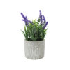 Artificial Lavender in Cement Pot 10 x 10 x 23cm