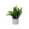 Artificial Fern in Cement Pot 10 x 10 x 30cm