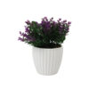 Artificial Eucalyptus with White Pot 20.32 x 20.32 x 20.32cm