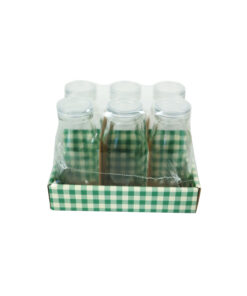 Glass Bottle with PE Lid 300ml 6pk