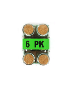 Glass Bottle with Cork Lid 100ml 6pk