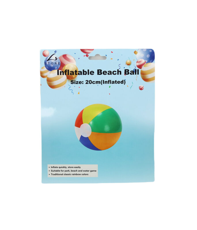 Rainbow Inflatables Beach Ball 20cm 1pc – LookSharpStore