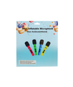 Microphone Inflatables Toys 6 x 22 cm 4pc