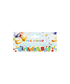 Color Birthday Boy Foil Banner 11 x 260 cm