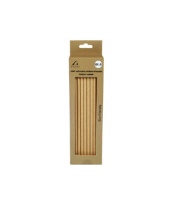 Alternative view of Kraft Natural Paper Straws 6x198mm 40pc
