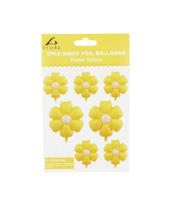 Light Yellow Daisy Foil Balloon 7pc