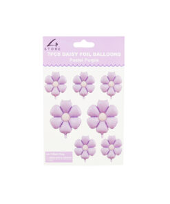 Light Purple Daisy Foil Balloon 7pc