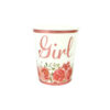 Girl Hot Stamping Paper Cups 9oz 20pc