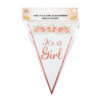 It's a girl Hot Stamping Flag Banner 19X28cm 12pc