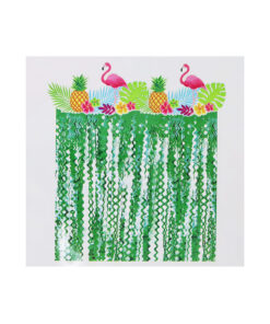 Flamingo Green Tassel Door Banner 200cm