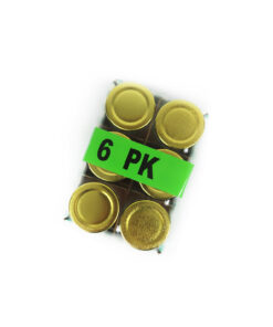 Glass Storage Jar with Gold Lid 60ml 6pk