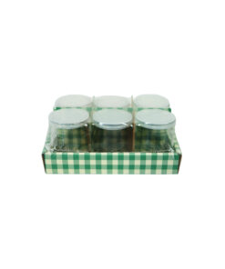 Glass Storage Jar with PE Lid 110ml 6pk