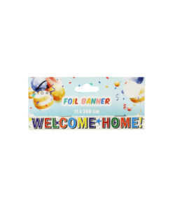 Color Welcome Home Foil Banner 11 x 260 cm